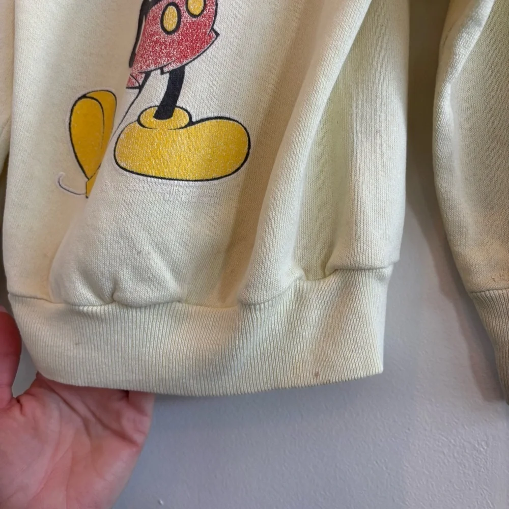 The Walt Disney Company Velva Sheen Mickey Mouse Vintage 80's Youth Sweatshirt